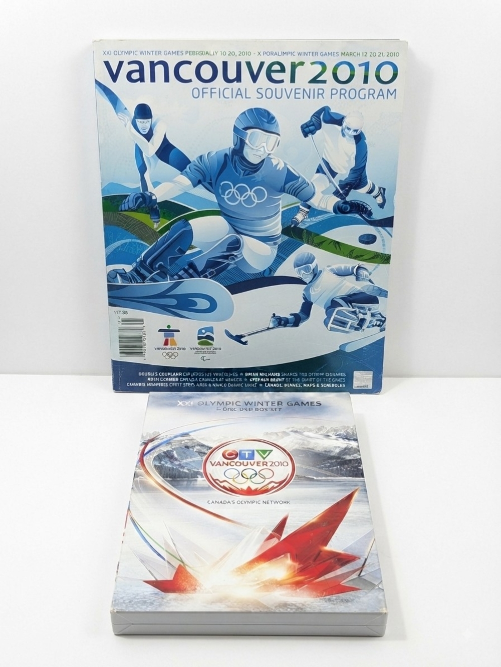 Vancouver 2010 Winter Olympics Official Souvenir Program & 5 DVD Box Set
